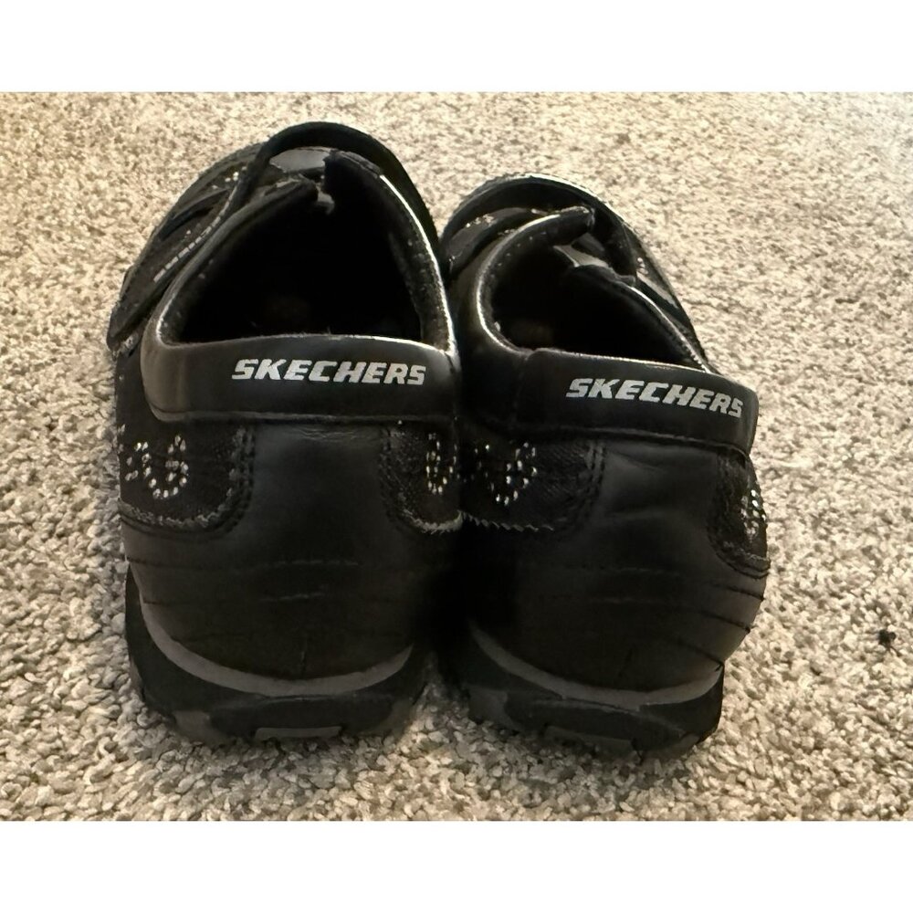 Sketchers Womens Black Rhinestone Bling Mary Janes 721406 Straps Size 6 - Picture 4 of 6